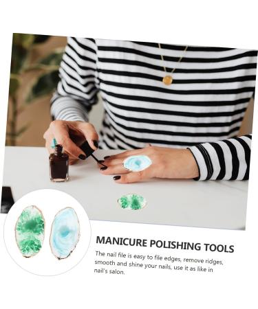 ERINGOGO Palette de Nail Art en R sine 2 Pi ces de Bague Palettes de Manucure Compacte Bleue et Verte Plateau de M lange Vernis Ongles Usage Voyage et Maquillage Polyvalent - Buy Online on GoSupps.com