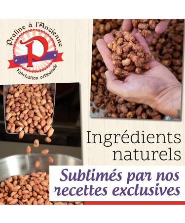 Pralines l'Ancienne - Pralines with Almonds Salt Sweet Chili Pepper 140 g - Real Almond Scrunchies - Caramelized Chilli Pepper - Artisanal Treat - Snack Bag - Made in France - Buy Online on GoSupps.com