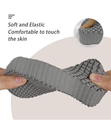 Super Soft Exfoliating Bath Sponge for Gentle Dead Skin Removal and Deep Cleansing - Grey, 1 Count - Buy Online on GoSupps.com
