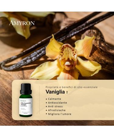 Huile Essentielle De Vanille Bourbon 15ml AMYRON Naturelle Et Pure 100% Id ale Pour l'Aromath rapie Et Le Diffuseur d'Huiles Essentielles/Massages Aromatiques/Usage Alimentaire. - Buy Online on GoSupps.com