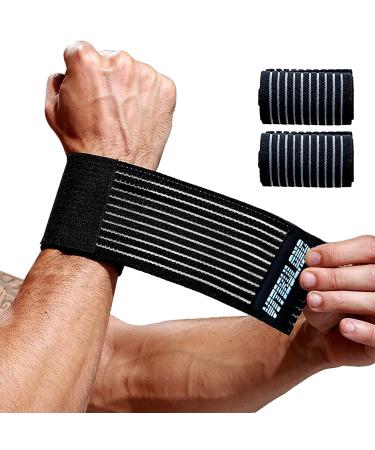 2 Pack Carpal Tunnel Wrist Brace,Wrist Wraps for Working Out,Arthritis Hand Support Bands,Lightweight Wristband for Men Women,Compression Band-Breathable Wristguard-for Fitness Tennis Golf