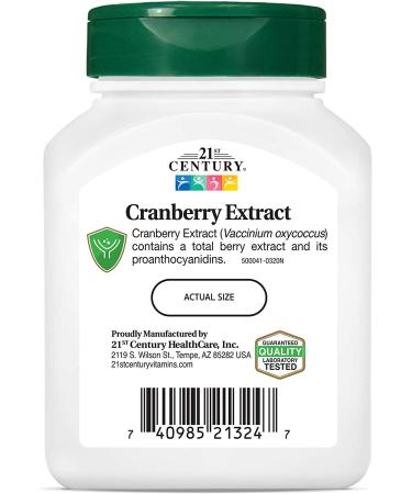 21st Century Cranberry Extract 60 Veg Caps - Standardized Herbal Supplement for Urinary Health - Buy Online on GoSupps.com