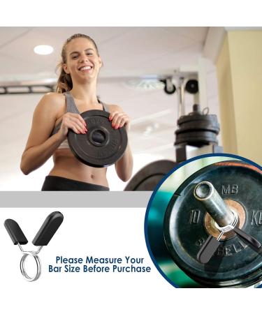Simpeak 6-Piece Barbell Spring Clamps Set | 25/28/30mm Locking Dumbbell Clamps for Gymnastics & Weightlifting | Durable Ratchet Design - Buy Online on GoSupps.com