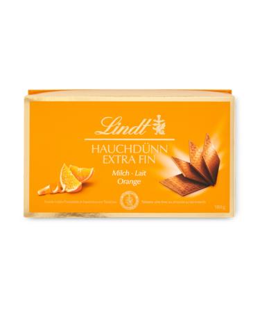 Lindt Lindt - Box of EXTRA FINE chocolate squares - Milk chocolate orange - 180g
