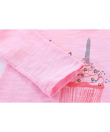 Mud Kingdom Cute Cartoon 1 Year Birthday Shirt | Long Sleeve Pink for Little Girls and Boys - Buy Online on GoSupps.com