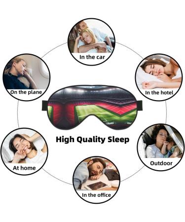 Stadium Football Eye Mask - Comfortable Sleep Aid with Adjustable Strap for Travel & Meditation - Full Coverage Blindfold - Buy Online on GoSupps.com