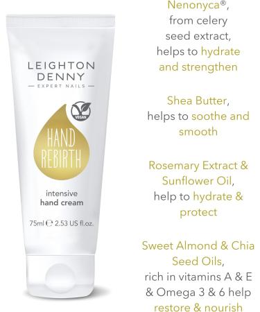 LEIGHTON DENNY Hand Rebirth - Intensive Hand Cream - Vegan 75 ml - Buy Online on GoSupps.com