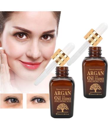 Anti-Wrinkle Eye Serum with Argan Oil - Refreshing Anti-Aging Eye Care Dark Circle Removal | 25ml * 2 - International Shipping - Buy Online on GoSupps.com