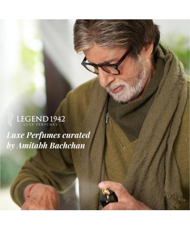Legend 1942 Long Lasting Luxury Perfumes | In-Dna Black 100Ml | Branded Perfume For Men & Women | Cologne - Floral Fragrance | Everyday Essentials - Gifts | Hand Crafted by Amitabh Bachchan - Buy Online on GoSupps.com