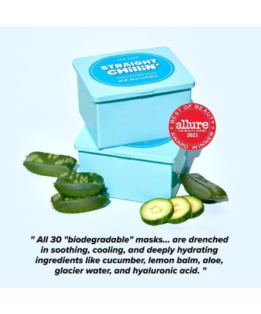 I Dew Care Straight Chillin Sheet Masks - 30 Aloe-Infused Cooling Masks for Hydrated & Calm Skin - Buy Online on GoSupps.com