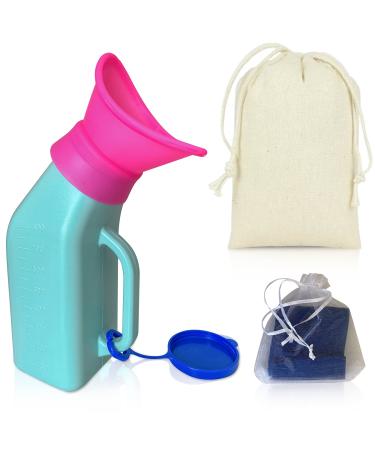 MINION Portable Urinal for Women and Men - Travel Porta Potty for Car, Camping, Hiking, and Travel - Adult Travel Potty with Male and Female Child Urinal Attachments - with Bag and Handkerchiefs - Buy Online on GoSupps.com