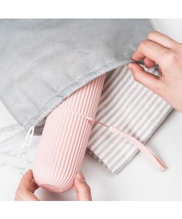 Travel Toothbrush Holder Case - 2Pcs Portable Toothbrush Cover with Strap for Daily Use & Camping | International Shipping - Buy Online on GoSupps.com