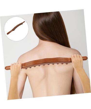 Healeved 5-Stick Rollstab Massage Device - 20 Wooden Massage Balls Gua Sha Stick Head & Muscle Roller for Ultimate Back Relaxation - Buy Online on GoSupps.com