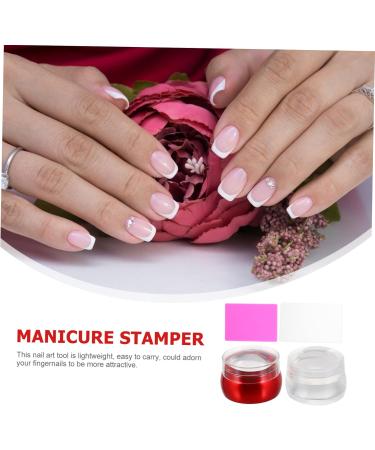 Housoutil 2 Sets Nail Art Silicone Stamp Nail Art Tools Nail Tools Nail Polish Transfer Stamper Nail Art Board Nail Beauty Supplies Silicone Stamping Tool Abs Manicure Beauty Products - Buy Online on GoSupps.com