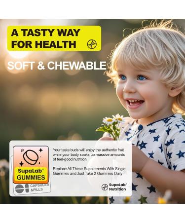 Kids Calm Magnesium Gummies for Relaxation& Claming Orange Flavor 60 Count - Buy Online on GoSupps.com