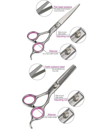 GEMEK Pet Grooming Scissors Set - Professional Stainless Steel Trimmer Kit for Cats and Dogs - 7.5 inch Straight, Thinning, and Curved Scissors with Grooming Combs - Buy Online on GoSupps.com