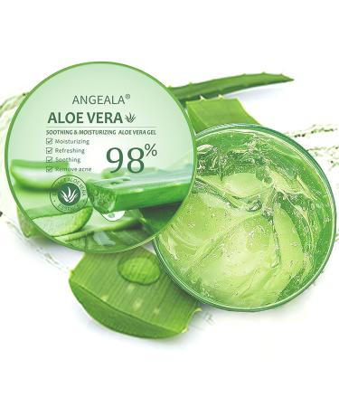 Organic Aloe Vera Gel for Face & Body | 98% Pure Freshly Harvested Soothing Moisturizer for Skin Scalp & Hair (10oz - Buy Online on GoSupps.com
