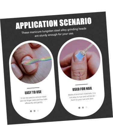 POPETPOP 1 Set Nail Polisher Handpiece File Electric Nail File for Nail Drill bit Accessory Russian Cleaning Tool Nail Drill Accessories Nail Pen Alloy Tungsten Steel Manicure - Buy Online on GoSupps.com
