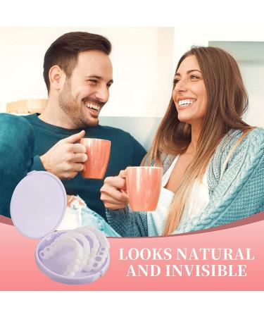2PCS Fake Teeth Veneers Dentures for Men and Women - Temporary Tooth Repair Kit for Upper and Lower Jaw - Bright White Smile - Protect Your Teeth and Regain Confidence - Buy Online on GoSupps.com