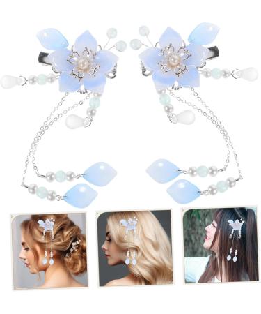 Healeved 1 Pair Antique Pair Clip Flower Barrettes Vintage Hair Clips Hairpins Flower Hair Barrettes Hair Accessories for Women Retro Hair Clips Hanfu Hair Accessories Tassel Hairpins - Buy Online on GoSupps.com