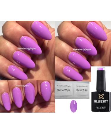 Bluesky GEL POLISH Lilac Dust Purple Lavender Nail A58 UV LED Soak Off 10ml