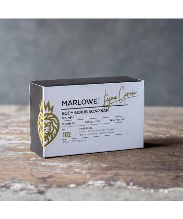 MARLOWE No. 102 Body Scrub Soap for Men - Limited Edition Ryan Garcia Champion Bar 7oz (1 Pack) - Buy Online on GoSupps.com