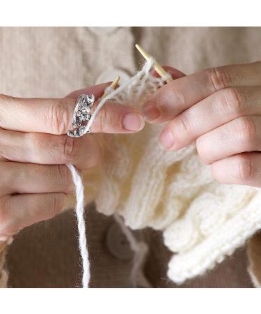 3-Piece Adjustable Cute Cat Knitting Loop Rings | Finger Holder for Crochet & Hand Weaving | Yarn Guide Holder & Supplies - Buy Online on GoSupps.com