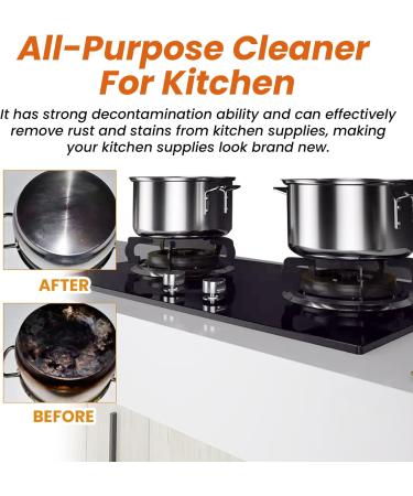 All-Purpose Degreaser Cleaner - Kitchen Multi-Purpose Cleaner for Utensils & Heavy Oil Stains | Stainless Steel Clean Wax (1 Pc - Buy Online on GoSupps.com