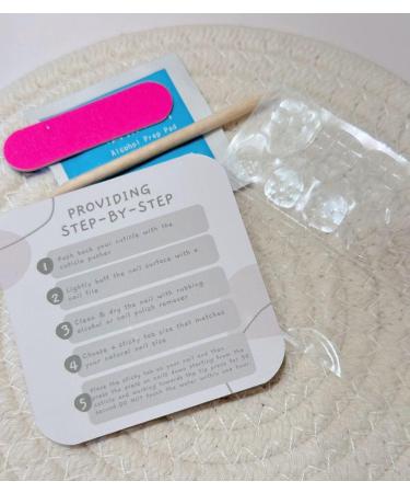 Medium Squoval Nude Base with Glitter Rhinestones Fake Press On Nail Set - Buy Online on GoSupps.com