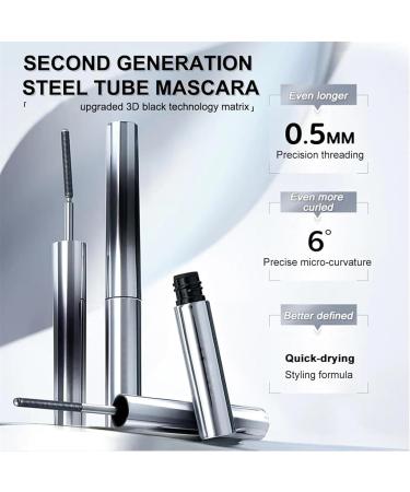 Vivavogue Lash 2pcs Vivavogue Iron Wand Mascara 3D Curling Eyelash Iron Mascara Curl Brushless Metal Wand Mascara for Women Waterproof Long Lasting No Flaking (Brown) - Buy Online on GoSupps.com