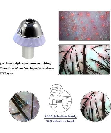 Scalp Detector 11 Inch Skin Diagnostic Hair Analyzer with LCD Display Screen and 50X/200X Lens Skin Diagnostic Scanner System for Home - Buy Online on GoSupps.com