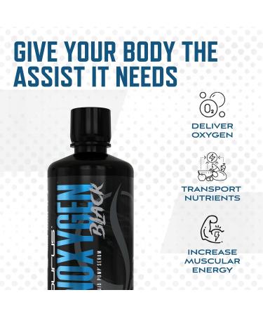 Purus Labs NOXygen Black Liquid Pump Serum Fast-Absorbing Nitric Oxide Booster for Extreme Muscle Pumps Blood Flow & Vascularity Stim-Free Liquid Pre Workout 32 Servings (Blue Raspberry) - Buy Online on GoSupps.com