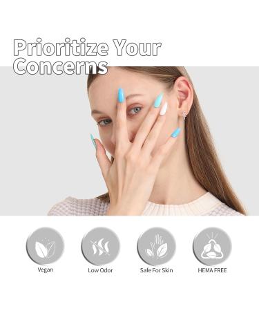 CANNI Hema-Free Gel Nail Polish Set 2Pcs Top & Base Coat No Wipe High Gloss Long Lasting Soak Off LED Nail Art for DIY Manicure at Home - Buy Online on GoSupps.com