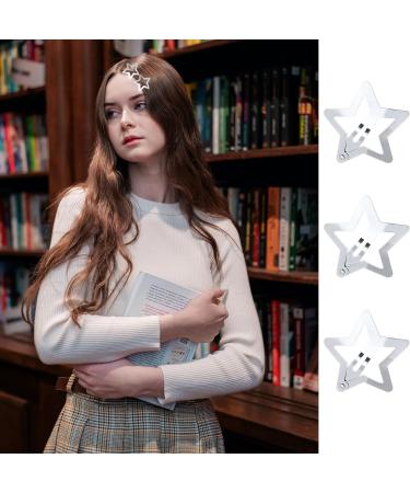 Star Hair Clips 20 Pieces Small Metal Snap Hair Clips Hair Barrettes Hair Accessories Silver - Buy Online on GoSupps.com