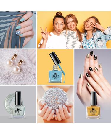 Beauty4Britain Set of 6 Pearl Nail Polish 6 Modern Pearl Shades Classic Colours Art Gift Box Fancy - Buy Online on GoSupps.com