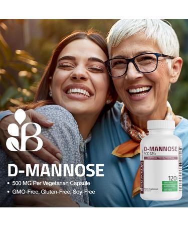 Bronson D-Mannose 500 MG Vegetarian Friendly Formula Non-GMO, 60 Capsules 60 Count (Pack of 1) - Buy Online on GoSupps.com