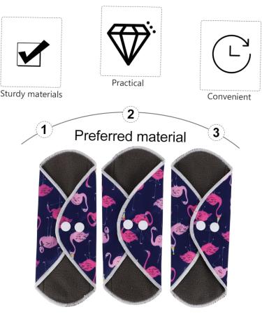 Exceart Reusable Menstrual Mats | Breathable Bandage Insert Pads for Women | Eco-Friendly Menstrual-Mama Towels - Violet Coal Fiber - Buy Online on GoSupps.com