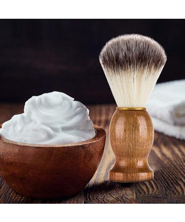 Baugger Men's Beard Shaving Brush - Wooden Handle Hairdressing Tool for Beard Care & Grooming - Buy Online on GoSupps.com