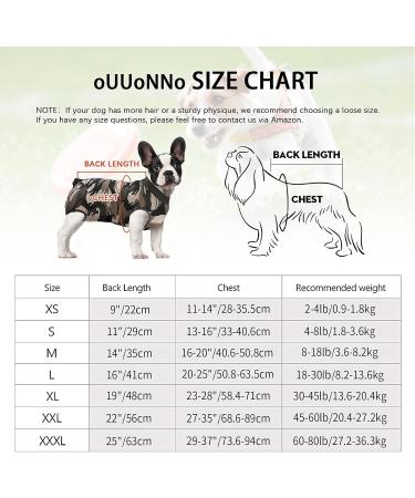 Ouuonno Healing Suits for Dogs | XXL Camouflage | Surgical Relaxation for Abdominal Wounds & Skin Diseases | Cone E-Neck Band Alternatives - Buy Online on GoSupps.com
