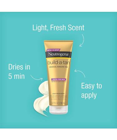 Neutrogena Build-A-Tan Gradual Sunless Tanning Lotion - 6.7 fl. oz (Pack of 3) - Buy Online on GoSupps.com