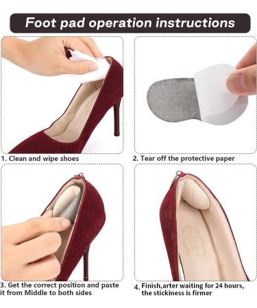 Sibba 8 Pairs Heel Grips & Cushion Pads for Loose Shoes - Foot Care Protector Inserts for Women & Men - Buy Online on GoSupps.com