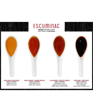 Escuminac 100% Pure Organic Canadian Maple Syrup 1L Family Size - Grade A Dark Robust Taste - Buy Online on GoSupps.com