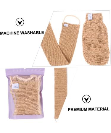 Extra Long Handled Bath Scrubber & Loofah Gloves - Exfoliating Back Brush & Shower Accessories for Spa-Like Clean | International Shipping - Buy Online on GoSupps.com