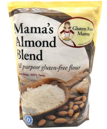 Gluten Free Mamas: Almond Blend Flour - Gluten Free Flour - Non-Gritty Texture - Great Flavor for Recipes - Certified Gluten Free Ingredients - All Purpose - Safe for Celiac Diet 4 Pound (Pack of 1)