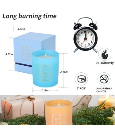 HOME & RELAX Lime & Mandarin Fragrance Candles | Scented Gifts for Women | 60H Burn Time Wood Lid Perfect for Home & Stress Relief - Buy Online on GoSupps.com