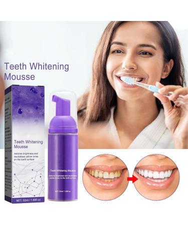 Crystal Clear Mouth Cleansing Foam Purple Toothpaste Corrector for Teeth Whitening Foam Toothpaste for Deep Cleaning Teeth Removing Tooth Stains and Refreshing - Buy Online on GoSupps.com