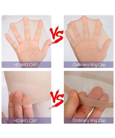 Ugrace Hair HD Wig Cap for Lace Front Wig - 10 PCS Transparent Stocking Wig Caps for Women | Breathable & Super Soft Invisible HD Wig Accessories - Buy Online on GoSupps.com