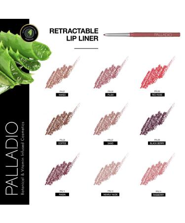 Palladio Retractable Waterproof Lip Liner - Raisin | High Pigment, Creamy, Smudge Proof, Long Lasting | No Sharpener Needed | 1 Count - Buy Online on GoSupps.com