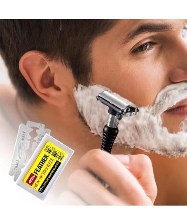 Feather Double Edge Safety Razor Blades - 50 Count - Buy Online on GoSupps.com