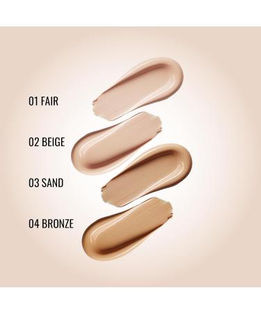 Dermacol Infinity maquillage et correcteur Multi-usages Super couvrance Adapt la photo Hypoallerg nique Waterproof Touch-proof SPF 15 03 - Sand 20 g (Lot de 1) no. 03 - Buy Online on GoSupps.com